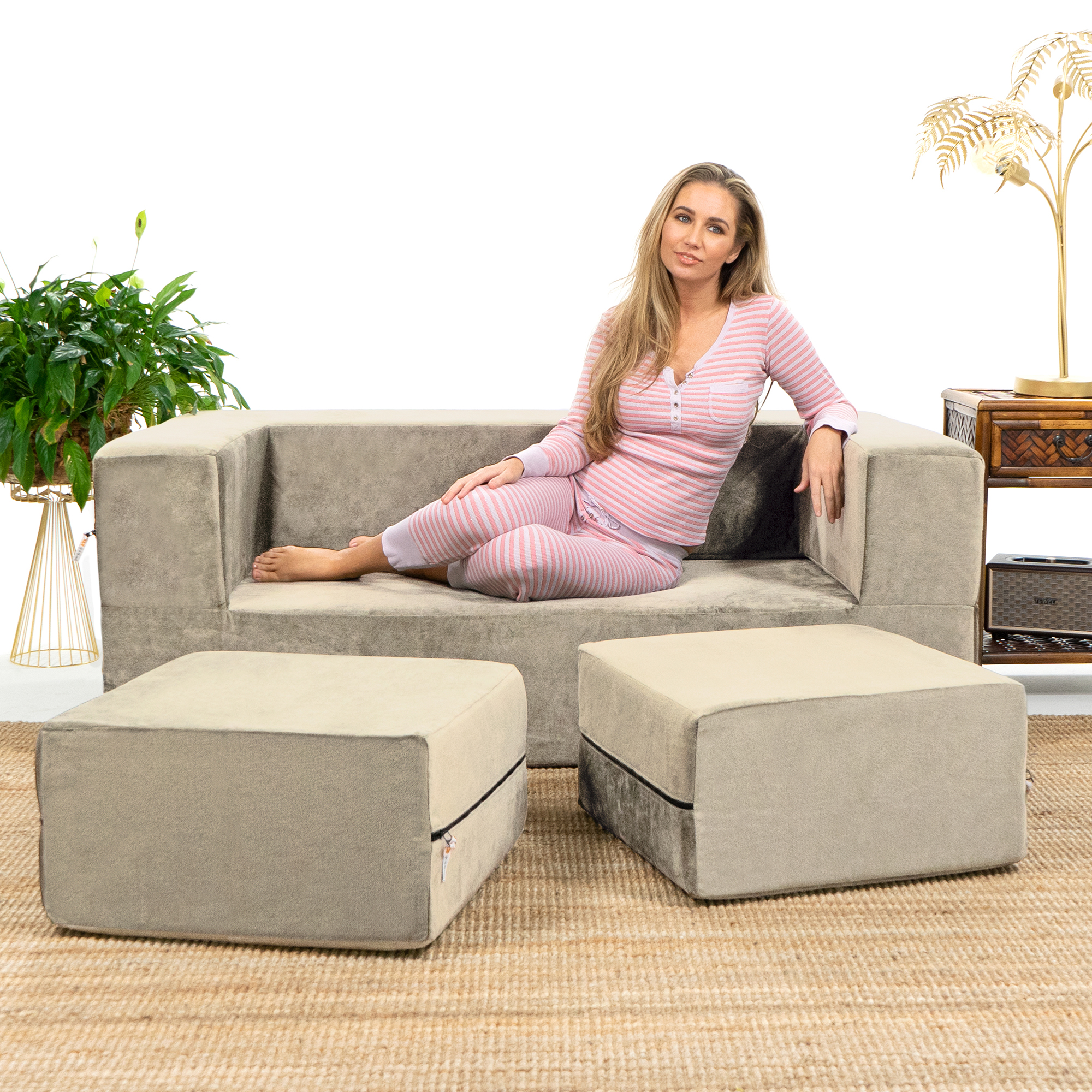 Jaxx zipline shop modular loveseat